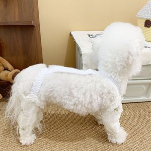 Pet Dog Pants Solid Color Polyester Breathable Lace Style For Small Medium Dogs <b>Cute</b> Design - Product Image 3