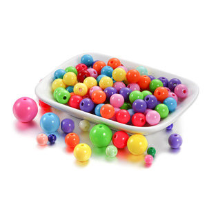 Acrylic Round <b>Beads</b> Loose 6mm For Bracelet Making Craft Jewelry Making DIY Accessories Multicolor <b>Plastic</b> <b>Beads</b> - Product Image 4
