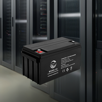 Batterie gel solaire AGM 12V 65Ah produite en usine, type scellé VRLA au plomb-acide pour systèmes d'alimentation électrique