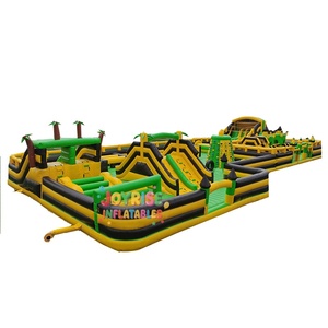 Parque infantil al aire libre Juegos Inflables Gigantes Castillo inflable y carrera de obstáculos - Product Image 1