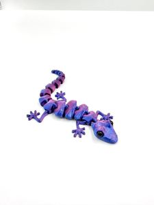 3D Printed <b>Toy</b> Lizard <b>Gecko</b> Skeleton with Fully Movable Joints Stress Relief <b>Toy</b> - Product Image 2