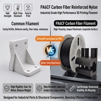 Filament PA6 CF 1,75 mm 1 kg Résistant à l'usure Haute rigidité pour imprimante 3D Bambu Lab