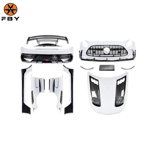 <span class=keywords><strong>AMG</strong></span> <span class=keywords><strong>GT</strong></span> B Style Kit de carrocería de fibra de carbono para <span class=keywords><strong>Mercedes</strong></span> Benz <span class=keywords><strong>AMG</strong></span> <span class=keywords><strong>GT</strong></span> GTC GTS 2015-2018 parachoques delantero parachoques trasero alerón Punta de escape - Product Image 2