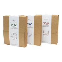 Boîte de rangement personnalisable pour soutien-gorge et sous-vêtements pour hommes Emballage cadeau en papier fait à la main Stratification mate Solution de stockage de chaussures personnalisée