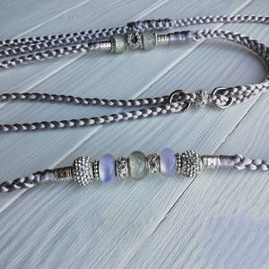 Bling Bead <span class=keywords><strong>Show</strong></span> Leash Thin Small <span class=keywords><strong>Dog</strong></span>-<span class=keywords><strong>show</strong></span>-leashes Profesional <span class=keywords><strong>Dog</strong></span> Training slip Plomo slip Lead Handsfree Rope - Product Image 5