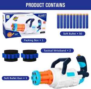 MILI Petit pistolet électronique en plastique avec des fléchettes en <span class=keywords><strong>mousse</strong></span> souple pour les enfants de 8 ans et plus, pistolet de tir à fléchettes - Product Image 5