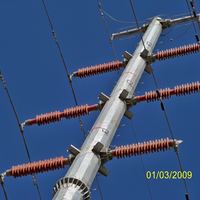 Brazo Transversal Compuesto de FRP de 110 kV, Herraje Eléctrico Ligero para Sistemas de Transmisión Aérea