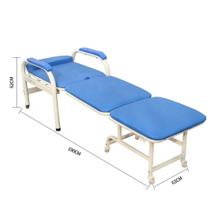 Chaise d'Infirmière Pliante en Métal de Style Moderne, Convertible en <span class=keywords><strong>Lit</strong></span>, Chaise Médicale pour Patients - Product Image 3