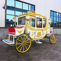 Calèche royale élégante Premium pour mariages et événements, stock prêt à monter, chariot gonflable d'Halloween