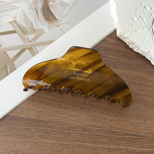 Fermaglio per capelli in acetato Barrette La France - Classico Nero/Tartaruga/Ambra/Bianco Perla, Fermaglio grande stile francese per capelli spessi - Product Image 6