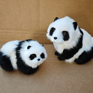 Simulation <span class=keywords><strong>Panda</strong></span> Modèle Fourrure Artisanat Zoo Ornements <span class=keywords><strong>Panda</strong></span> Poupée Décoration - Product Image 6