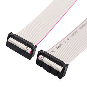 สายเคเบิล IDC FC-20P 20 พิน ระยะห่าง 2.54 มม. สายเชื่อมต่อแบบแบนสีเทา สายริบบิ้นส่งข้อมูล - Product Image 4