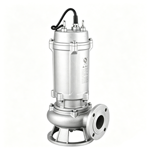 Pompa per Acque Reflue Internazionale Trifase 4'' DN WQ-QG 304 SS con Protezione da Sovraccarico Termico e Trituratore per Funzionamento Continuo 24/7 - Product Image 1