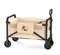 Chariot de bain pliable multifonctionnel pour animaux de compagnie Chariot de magasinage pliable et polyvalent pour la plage, le camping et le sport Chiens Chats