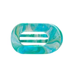 Grandes pinces à cheveux en plastique de 10 cm - Élégantes pinces à cheveux ovales <span class=keywords><strong>plates</strong></span> pour cheveux épais, barrettes de style français - Product Image 6