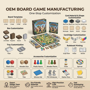 Crea tu propio juego de mesa ecológico con kit DIY: piezas, cartas, dados, spinner, juego de mesa personalizado <span class=keywords><strong>para</strong></span> la familia - Product Image 2