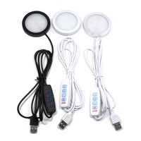 Kit de lampe LED pour imprimante 3D Sunssy 3W Bambu Lab 001, mini lampe à panneau USB LED à intensité variable, 3 couleurs changeantes, lumière ronde