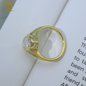 Anillo de mujer de estilo retro, joyería elegante, oro de 18 quilates, diamante sintético de alta claridad, color D, certificado IGI, personalizado para aniversario - Product Image 2