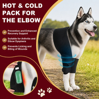 Attelle de soutien pour coude de chien en mousse compressée rembourrée avec fermeture auto-agrippante, pour blessures articulaires et coude enflé, soin canin, bandage pour coude de chien