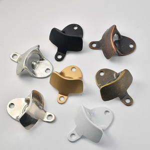 Abridor de botellas retro de bronce para montar en la pared, abridor manual de aleación de zinc para uso en cajones - Product Image 2