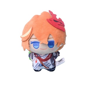HY Nouveaux Pendentifs en Peluche <span class=keywords><strong>Genshin</strong></span> Impact : <span class=keywords><strong>Tartaglia</strong></span>, Zhongli, Albedo, Ganyu, Fischl, Traveler - Mini Porte-clés et Cadeaux pour Sac à Dos - Product Image 1