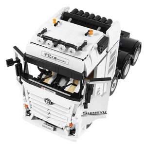 Camión de Ingeniería Mercedes-Benz de Bloques de Construcción, Juguete de Ensamblaje con Control Remoto por APP, para Plástico, 14+ - Product Image 5