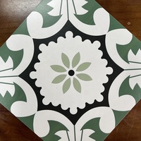 Carreaux en céramique de couleur vert foncé rétro marocain pour la salle de bain, la cuisine, le balcon, le sol et les murs