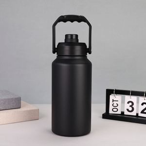 Bouteille d'eau isotherme en acier inoxydable de 128 oz (un gallon) à double paroi avec couvercle à bec verseur - Product Image 4
