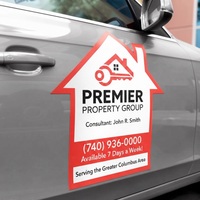 Aimants de voiture personnalisés imprimés UV, écologiques, laminés, imperméables, avec logo personnalisé, autocollants pour pare-chocs