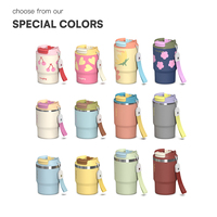 Lot de gobelets isothermes en acier inoxydable à motif floral, tasses de voyage sans BPA, idéales pour elle et lui