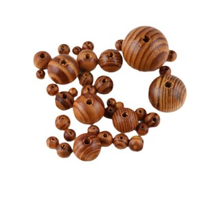 Vente en gros de <span class=keywords><strong>perles</strong></span> en bois de pin de 8 à 30mm Bracelet à bricoler soi-même Accessoires de bijoux <span class=keywords><strong>Perles</strong></span> en bois - Product Image 4