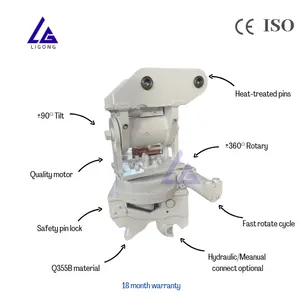 Excavateur à rotateur inclinable 90 degrés d'inclinaison + 360 degrés de rotation <span class=keywords><strong>Powertilt</strong></span> pour machine montée de 1 à 20 tonnes - Product Image 5