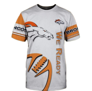 T-shirt de sport lavable et confortable de haute qualité des Denver Broncos 2025 – Vêtement promotionnel pour homme, toutes les 32 équipes de football - Product Image 1