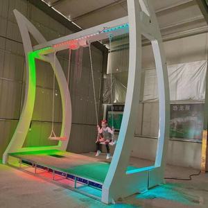 Thương Hiệu Mới Hiện Đại Ngoài Trời Thác Ma Thuật Kỹ Thuật Số Nước Rèm Đu Thép Không Gỉ Nhựa Vườn Đài Phun Nước Với Đá Kết Thúc - Product Image 4