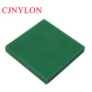 Plaque de feuille de nylon de couleur verte personnalisée PA6