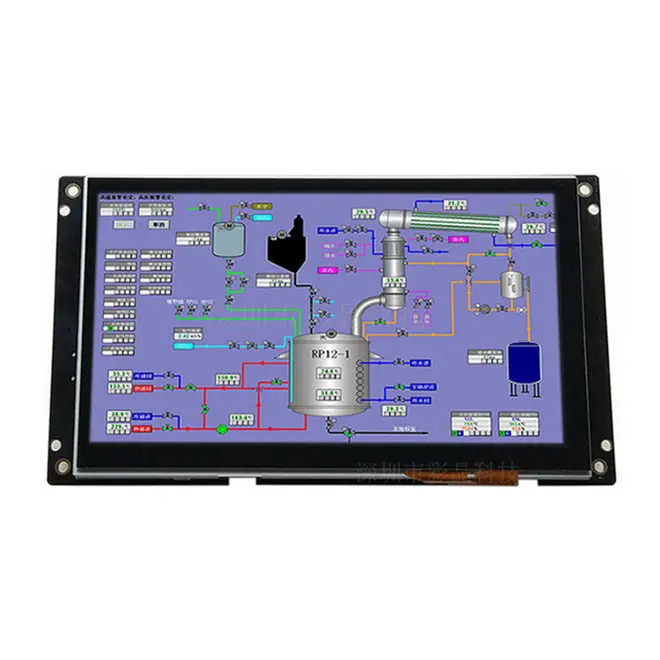 2024 Slimme Configuratie Scherm Seriële Poort Hmi 7 "1024*600Pixel Tft Lcd-Display Module Met Capacitief Aanraakscherm, Cgus Software