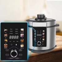 OEM Electric 6L Stainless Steel Lapisan Anti Lengket Kontrol Digital 5-In-1 Multi-fungsi Pressure Cooker yang Dapat Dikendalikan Melalui Aplikasi
