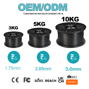 Filament d'impression 3D de haute qualité 1 kg/rouleau PLA/ABS/PCL/PETG/TPU/HIPS/PP/Bois/Fibre de carbone, recharge PLA 1,75 mm - Product Image 1
