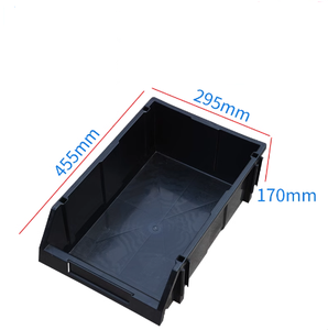 ESD tempat penyimpanan plastik hitam Anti statis, jalur gigi/sekrup komponen konduktif dapat disesuaikan ukuran dapat disesuaikan untuk keamanan - Product Image 3