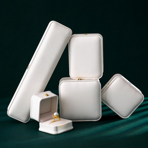 <b>Custom</b> logo Pu Leather <b>Custom</b> Bangle Bracelet Pendant <b>Ring</b> Necklace Jewelry Boxes with Crown Packaging Boxes Jewellery - Product Image 6