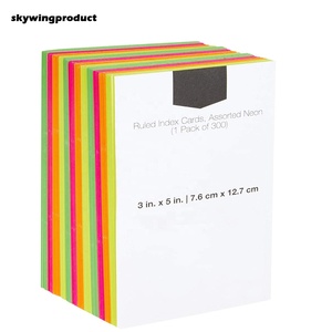 Skywingproduct Trung Quốc Cung cấp nhà máy pastel cầu vồng màu hồng 4x7 ''150gsm thẻ chỉ số với Cai Trị in ấn cho các trường học và văn phòng - Product Image 2