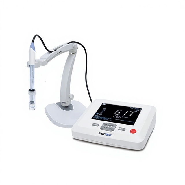 SCITEK Benchtop Conductivity Meter Automatic Calibration High-res LCD Display Screen Built-in Microprocessor Chip IP54 OEM DC12V