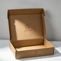 Boîte d'expédition en carton ondulé écologique avec logo personnalisé imprimé, couleurs mélangées, emballage en papier pour cosmétiques