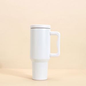 Gobelet isotherme de voyage pour voiture H4.0 avec poignée, 40 oz, couvercle, paille, antidérapant, OEM ODM, logo personnalisé - Product Image 3