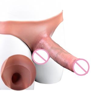 Silicone Realistic Strap on Hollow <b>Dildos</b>, Strap on <b>Dildo</b>, Trousers with Real Veins and Testicles, Penis Pant Sex Toys for Men - Product Image 1