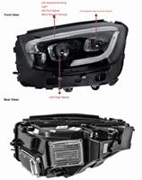 Ensemble de phares LED pour Mercedes-Benz GLC X253 2016-2022 GLC200 GLC260 GLC300 – Nouvelle version haut de gamme avec DRL et clignotants LED (paire)