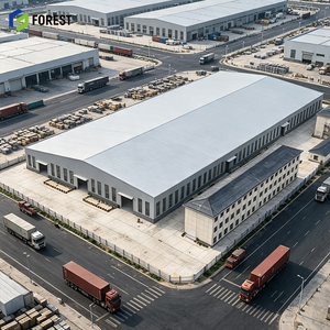 Large Span Prefabricated Modular Structural Steel Workshop Warehouse Heavy Duty Commercial Production Facility Frame Building - Product Image 1