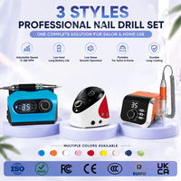 Machine à ongles professionnelle avec écran HD, perceuse à ongles électrique portable, kit de forets, solution complète OEM/ODM pour manucure
