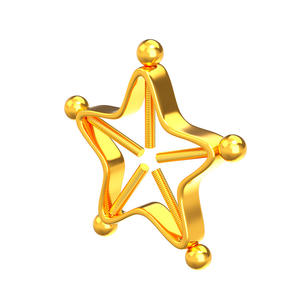 Breloque en acier inoxydable 316L, anneau de mamelon réglable en forme d'étoile à cinq branches, vis sans Piercing, anneaux de mamelon, bijoux de corps - Product Image 3