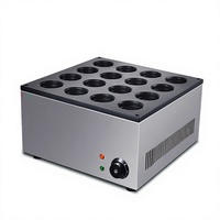 Machine à gaufres et snacks électrique professionnelle en acier inoxydable 16 empreintes antiadhésive avec fonction de cuisson de gâteaux aux haricots rouges pour boulangerie et pâtisserie